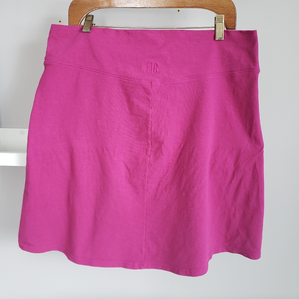 Fig Clothing Voyage Bel Skirt Dark Pink Size XL - Picture 3 of 4